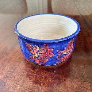 Pottery margarine bowl